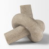 Otto Sandstone Resin Small Knot Sculpture Decorative Object, by Mercana, 7.99" length x 7.01" width x 5" height thumbnail 6