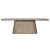 Marci Dining Table Weathered Natural 94', by Dovetail, 94" width x 30" height x 38" depth thumbnail 2