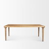 Suvan 84'L x 42'W Rectangular Dining Table | Modern | Light Brown Wood | Seats 8, by Mercana, 84" length x 42" width x 30" height thumbnail 5