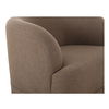 Maren Swivel Chair Brown, Accent Chair by Moe's Home, 32" width x 26.5" height x 30" depth thumbnail 6