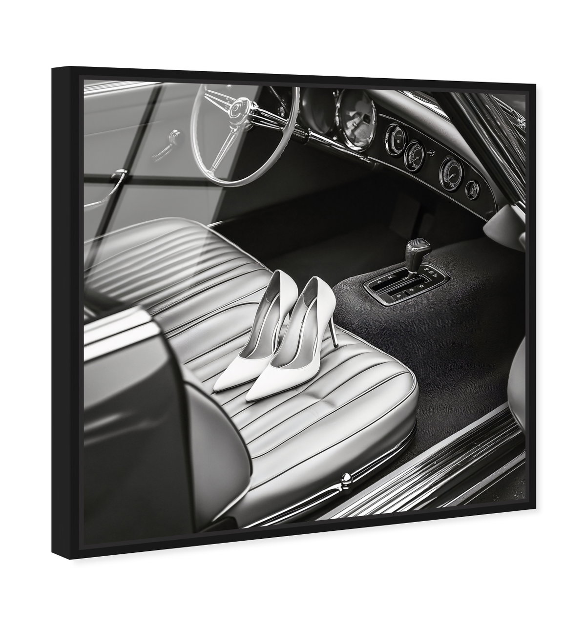 Vintage Car Scene (No Embellishment), Art by Oliver Gal,  30x30 View 2