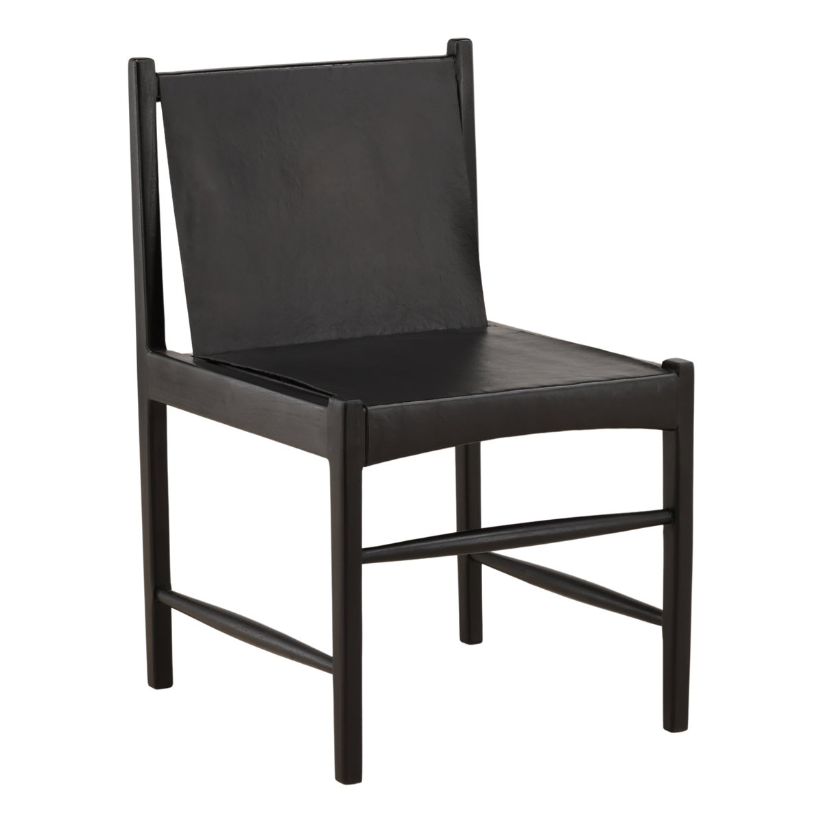 Celestine Dining Chair Black, by Dovetail, 20" width x 33.66" height x 24" depth View 1