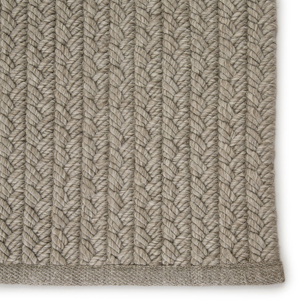 Iver Indoor/ Outdoor Solid Light Gray Area Rug large image 