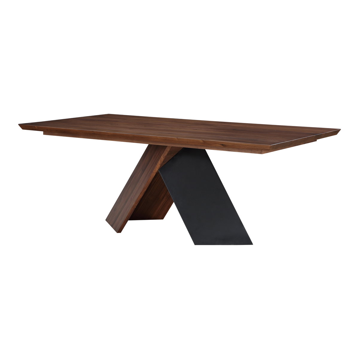 Axio Dining Table Brown, by Moe's Home, 80" width x 29.5" height x 40" depth View 2