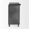 Harvey  Black Metal and Wood Rectangular Table Clock, by Mercana, 12.99" length x 4.53" width x 8.07" height thumbnail 7