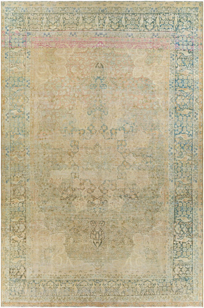 Antique One of a Kind Handmade Rug, by Surya, 13'8" length x 9'2" width
