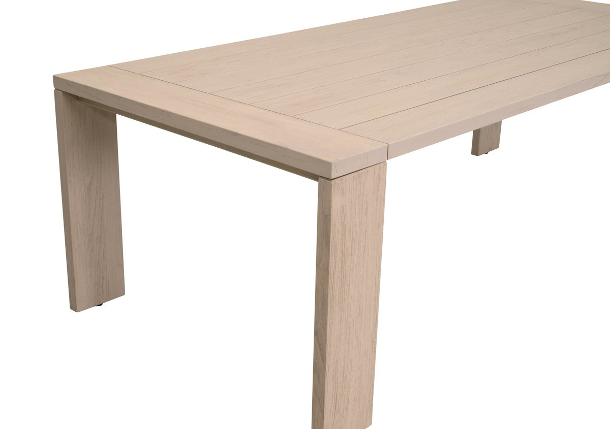 Big Sur Outdoor Dining Table, by Essentials for Living, 94.25" width x 29.75" height x 42" depth View 5