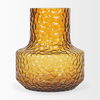 Jolene Short Amber Glass Vase, by Mercana, 6.3" length x 6.3" width x 7.2" height thumbnail 6