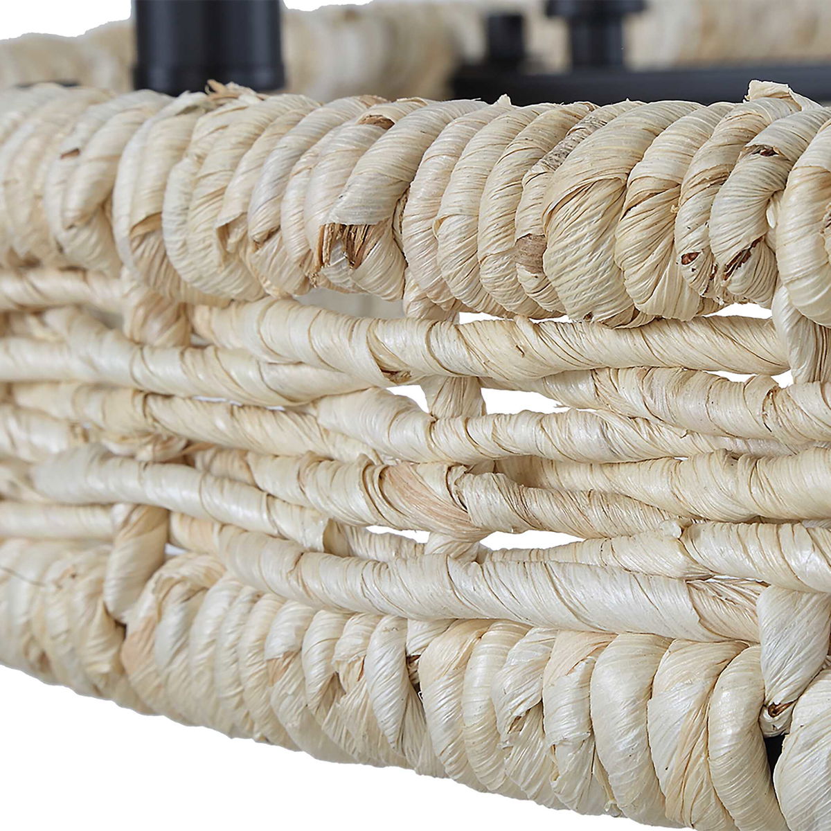 Faiyam 8 Light Rattan Chandelier, by Uttermost, 36.5" width x 18.25" height x 36.5" depth View 5