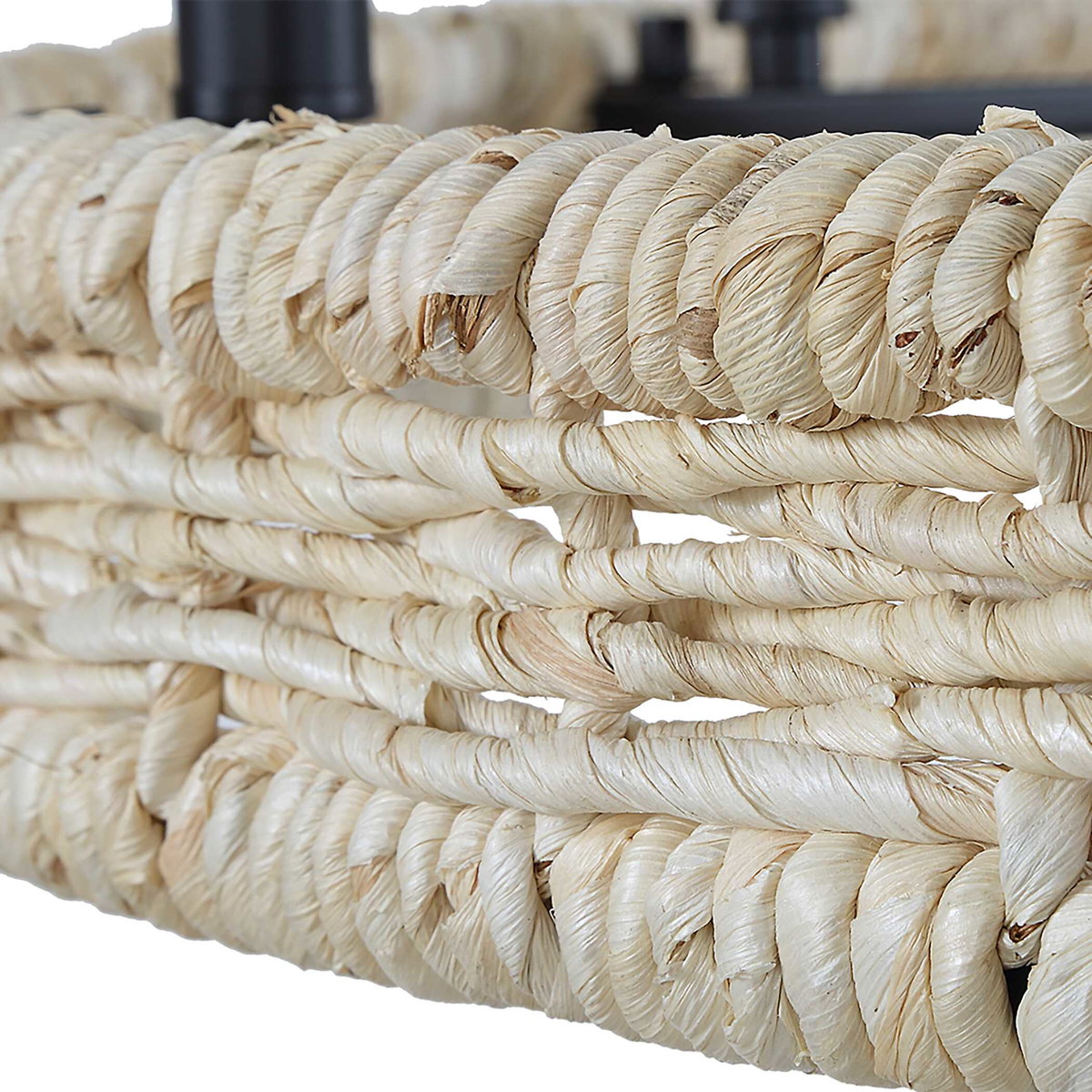 Faiyam 8 Light Rattan Chandelier, by Uttermost, 36.5" width x 18.25" height x 36.5" depth View 5