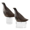 Nesting Bird Gray Sculptures Set/2, Decorative by Uttermost, 7.5" width x 9.5" height x 3.5" depth thumbnail 5