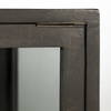 Arelius  36L x 18W Black-Brown Wood, Black Metal Base with 2 Glass Doors Accent Cabinet, Cabinets & Chest by Mercana, 36" length x 18" width x 32" height thumbnail 10