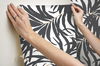 Bali Leaves Black Peel & Stick Wallpaper thumbnail 7