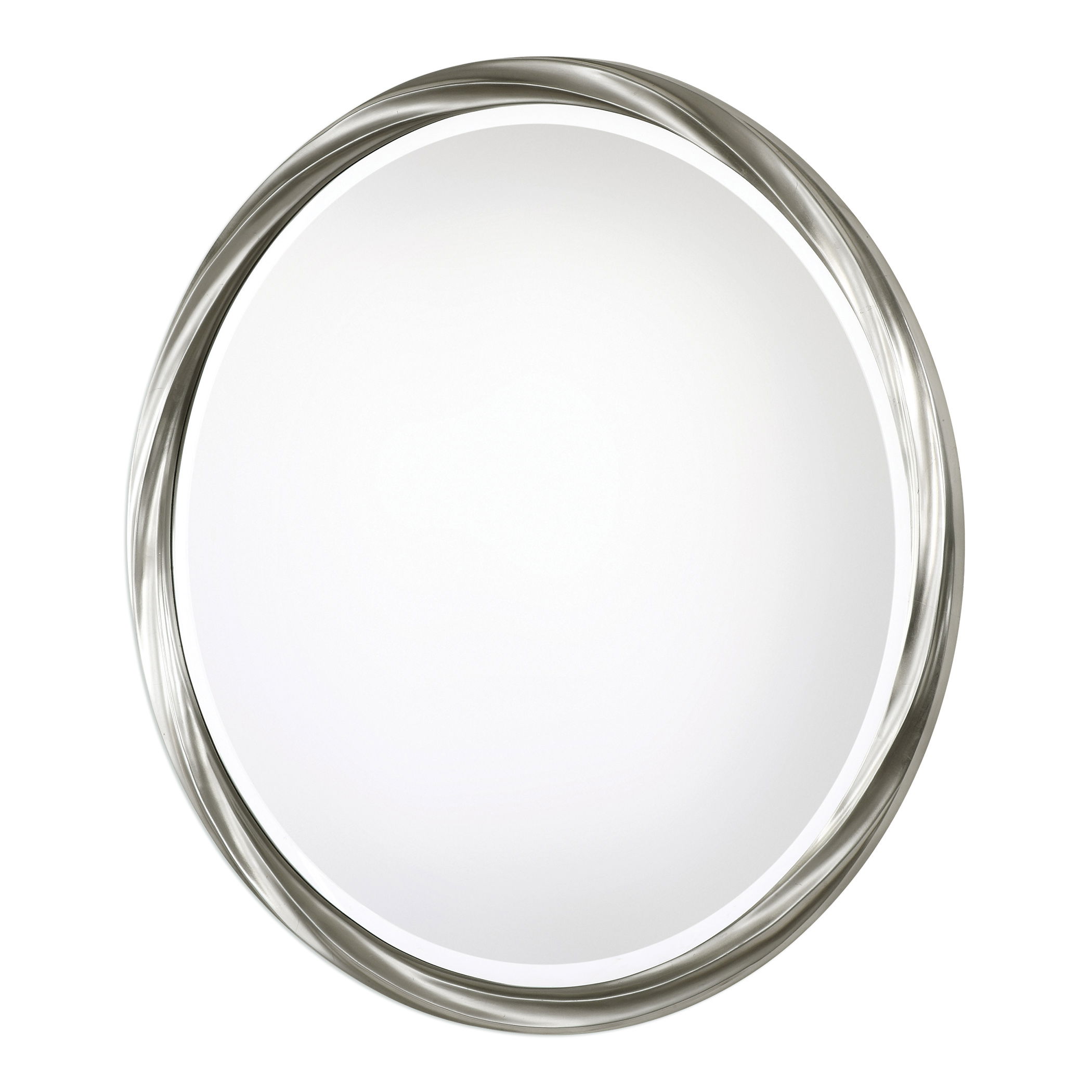 Orion Silver Round Mirror large image 