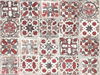 Encaustic Tile Red Peel & Stick Wallpaper, by York Wall, 20' length x 2'3" width x 0.02" depth thumbnail 1