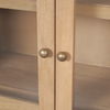 Suri Light Brown Wood with Glass Doors Arched Curio Cabinet thumbnail 10