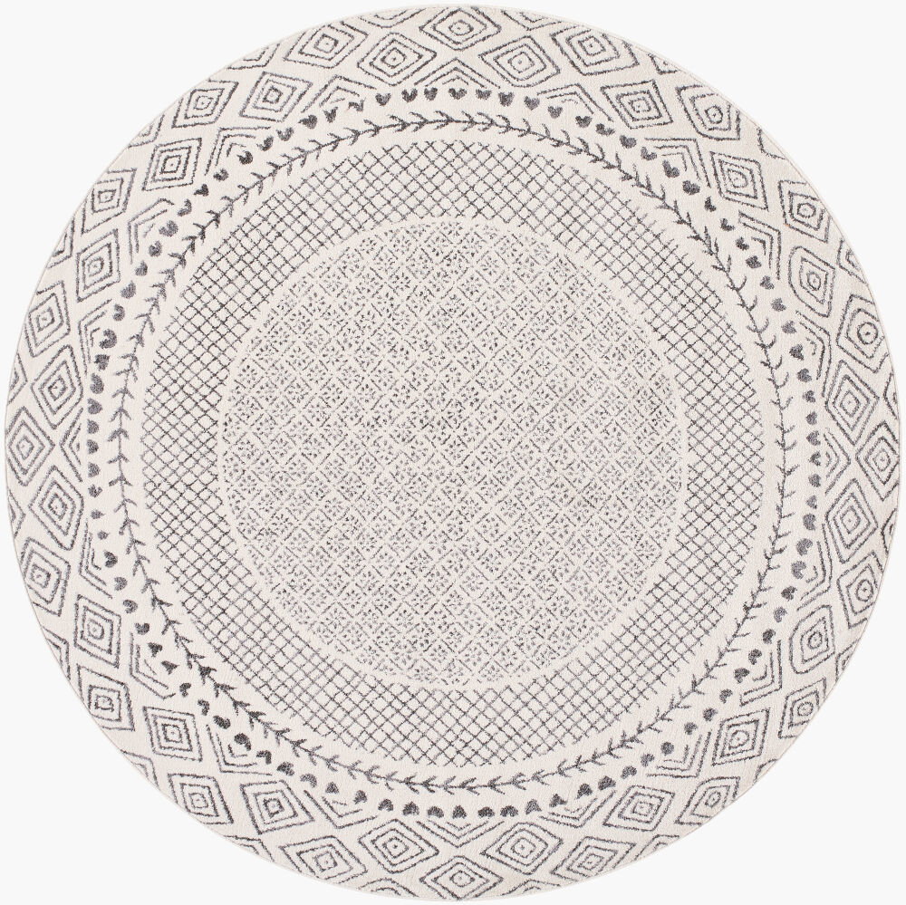 Bahar Machine Woven Rug, by Surya, 6'6.74" length x 6'6.74" width