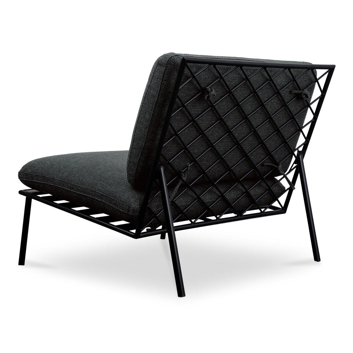 Salma Outdoor Accent Chair Speckled Charcoal, Outdoor Chair by Moe's Home, 2'10.7" width x 2'9.5" height x 2'11.5" depth View 2