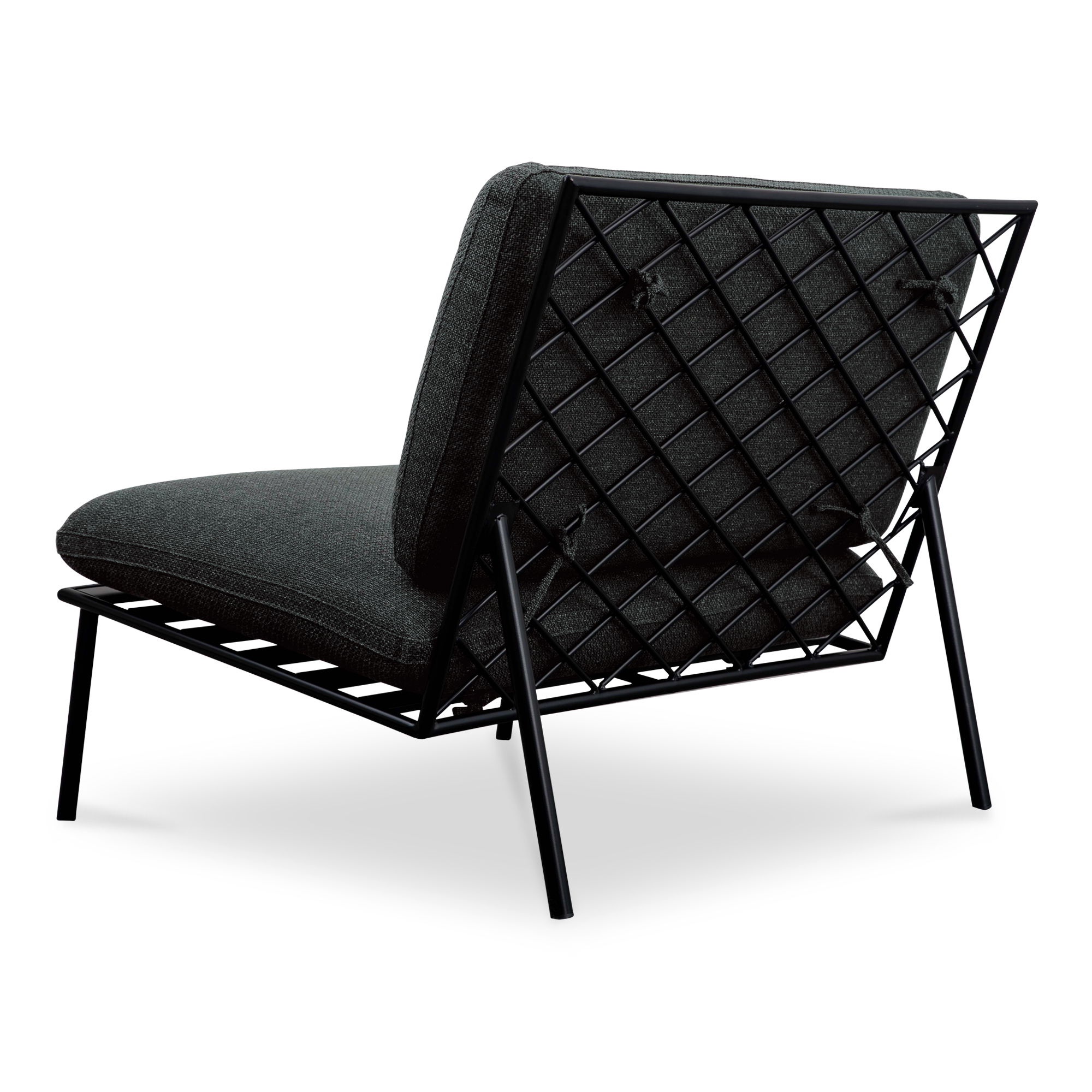 Salma Outdoor Accent Chair Speckled Charcoal large image 