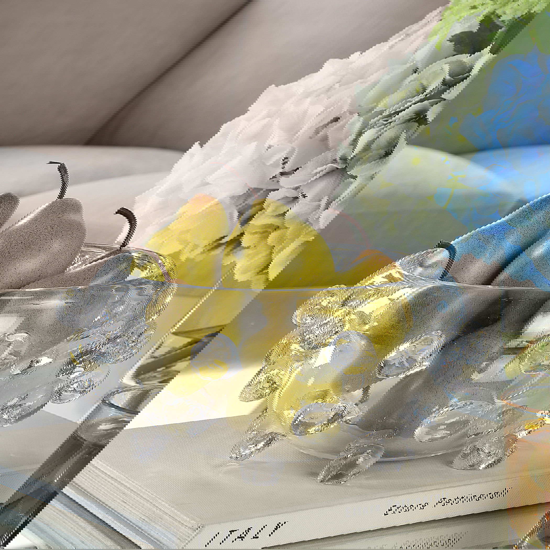 Aura Clear Glass Bowl, Decorative by Uttermost, 10.5" width x 4" height x 10.5" depth View 2