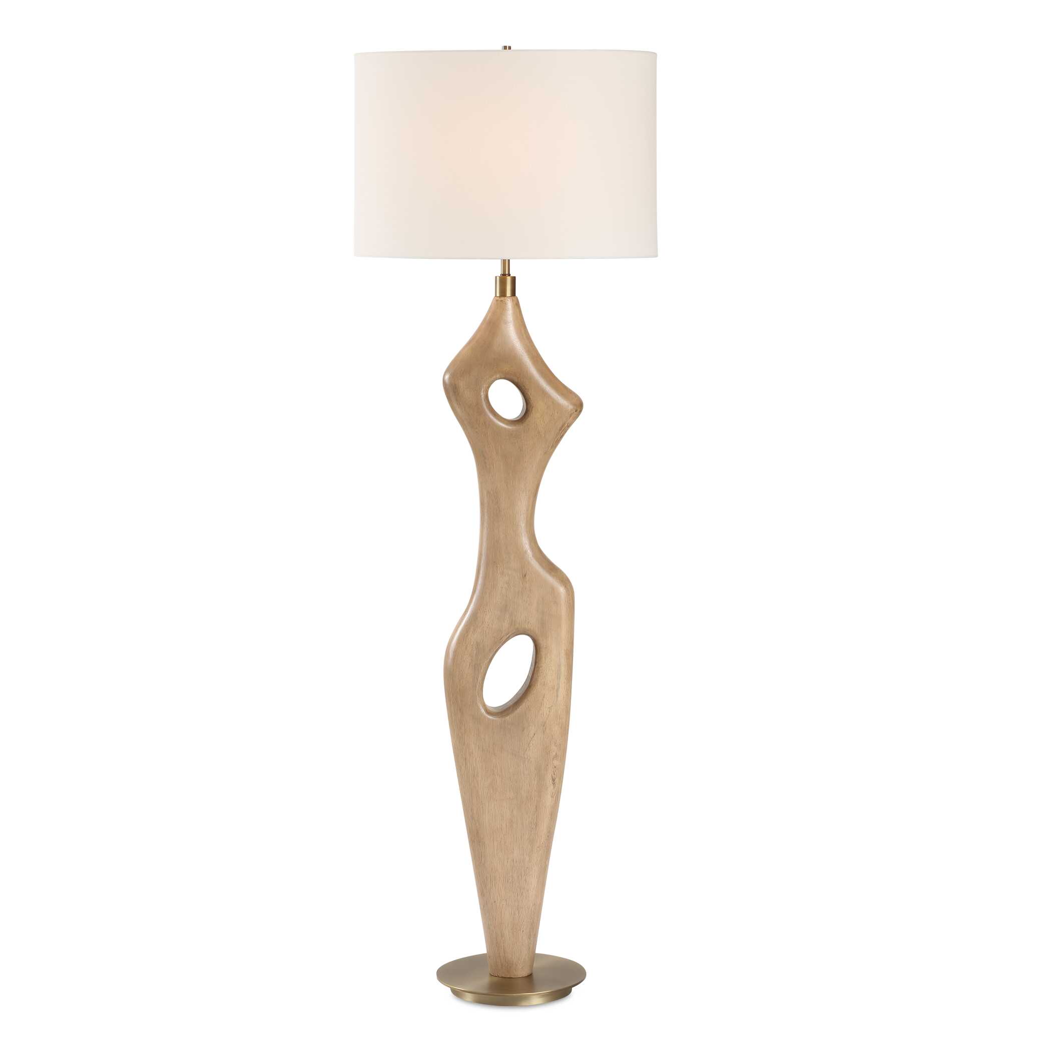Almyra Solid Wood Floor Lamp, by Uttermost, 21" width x 65.5" height x 13" depth View 1
