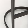 Tyson Backless 31in Seat Bar Stool | Brown/Gray Suede with Black Metal, Counter & Bar Stool by Mercana, 17.25" length x 17.5" width x 31" height thumbnail 9