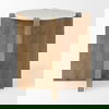 Bianca Wood and Marble Accent Table thumbnail 2
