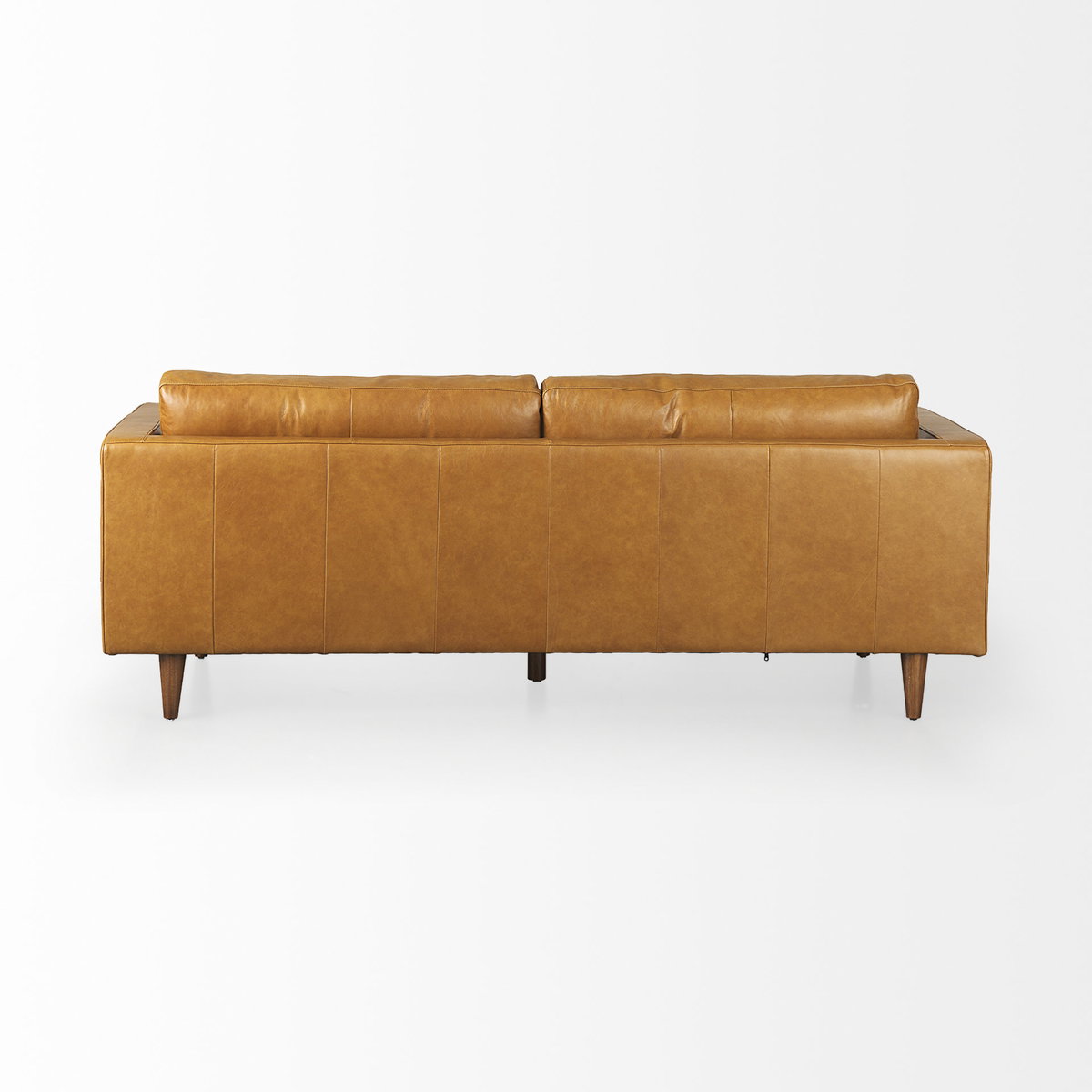 Svend 88.0L x 38.0W x 34.0H Tan Leather Sofa, Sofas & Sectional by Mercana, 87.8" length x 37.8" width x 34.65" height View 9