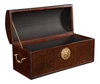 Baron's Leather Box  Oxblood, by Sarreid, 8" length x 1'8" width x 9" height thumbnail 5