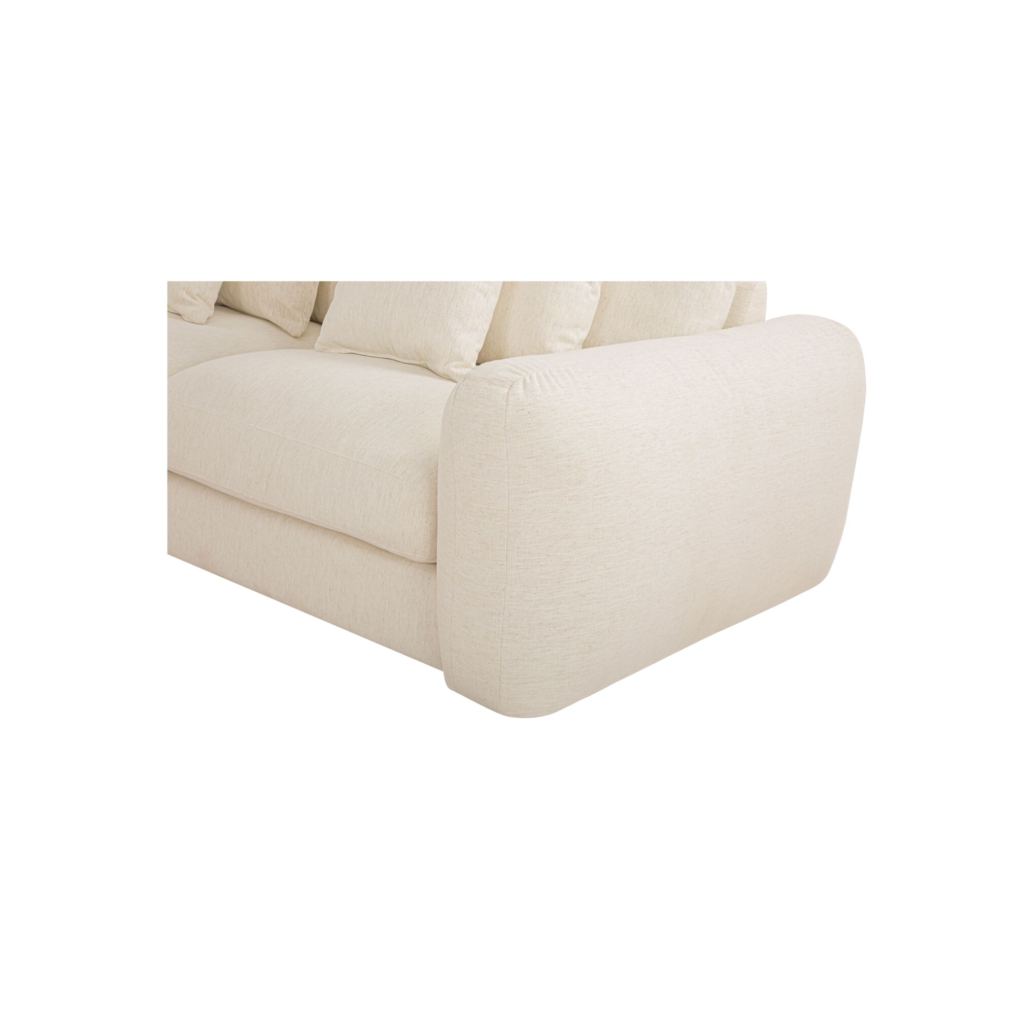 Berga Sectional Left Oat, Sectional Sofa by Moe's Home, 118.25" width x 33" height x 65.5" depth View 5