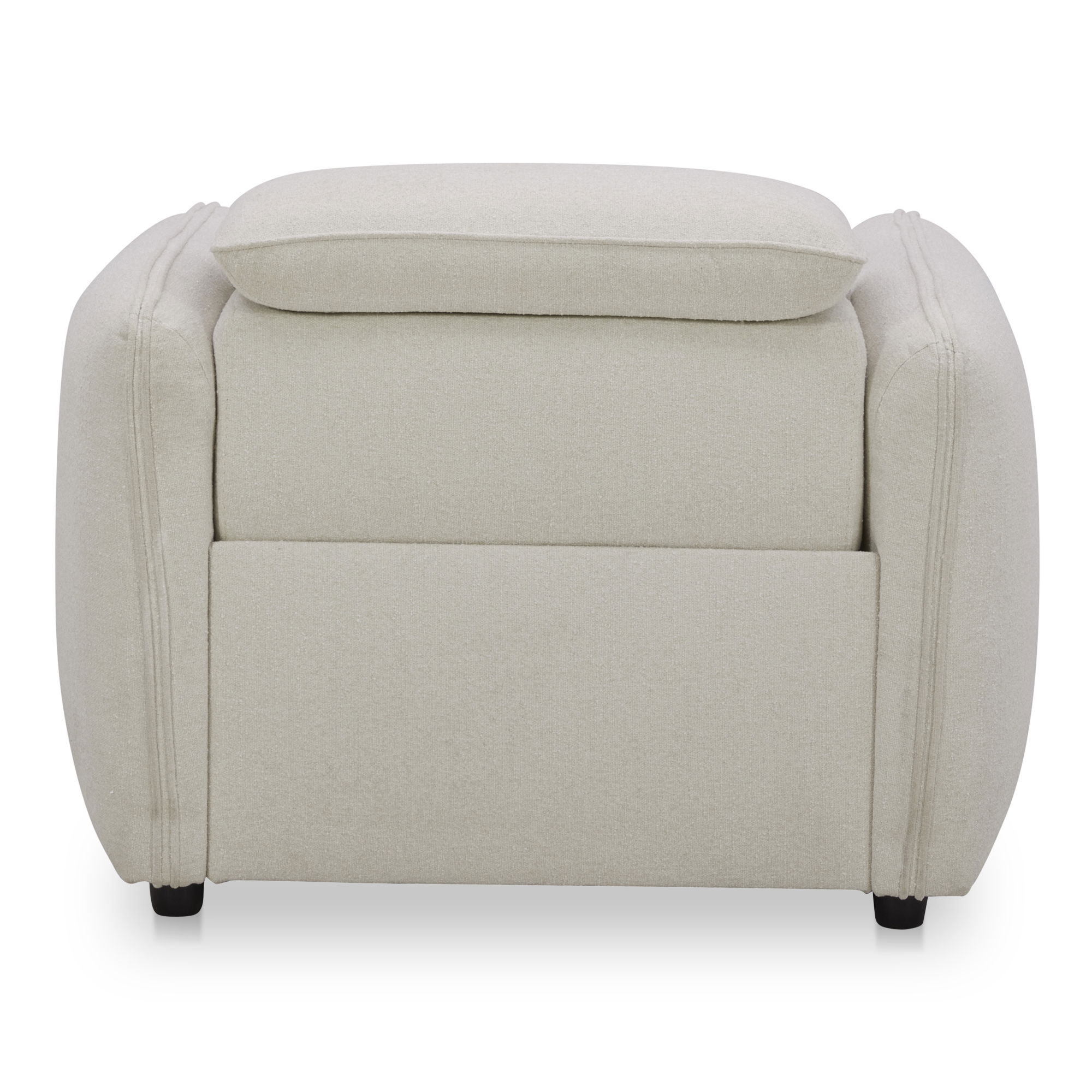 Eli Power Recliner Chair Warm White, Accent Chair by Moe's Home, 41.5" width x 30" height x 43" depth View 5