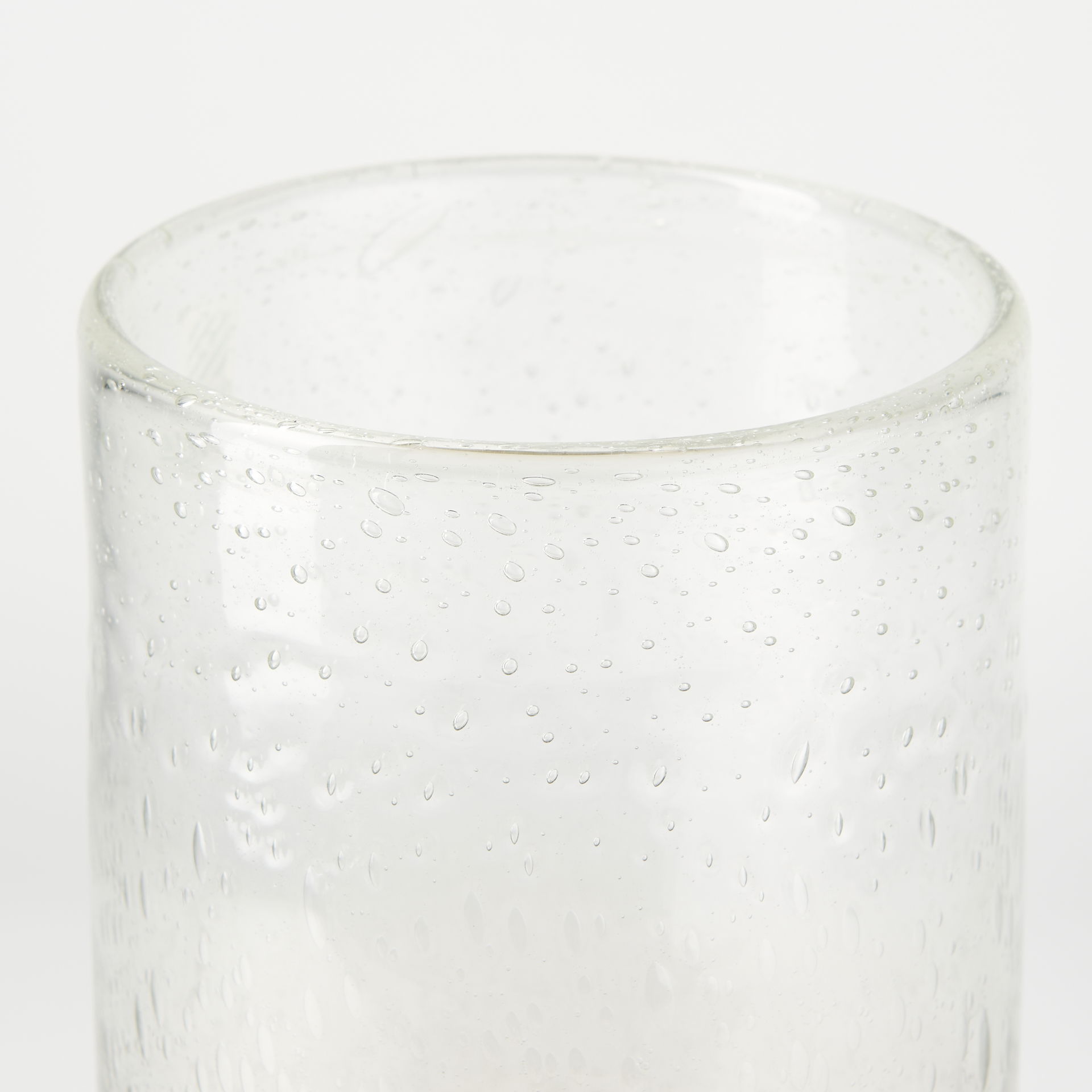 Adriatic I Small Brushed Gold Metal Glass Vase large image 