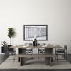 Konstantin 94.0 x 40.0 x 30.0 Medium Brown Wood with Live Edge Rectangular Dining Table thumbnail 1