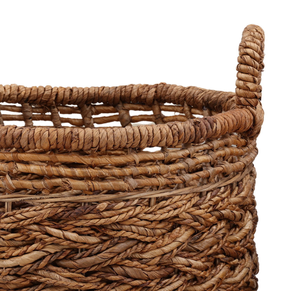 Fitzroy Basket Set of 3 Black, Bins & Basket by Dovetail, 19.6" width x 18.9" height x 19.69" depth View 4