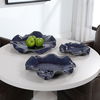 Abella Blue Ceramic Wall Decor, S/3 thumbnail 5