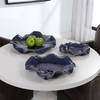 Abella Blue Ceramic Wall Decor Set/3, Art by Uttermost, 17.87" width x 17.87" height x 3.87" depth thumbnail 7
