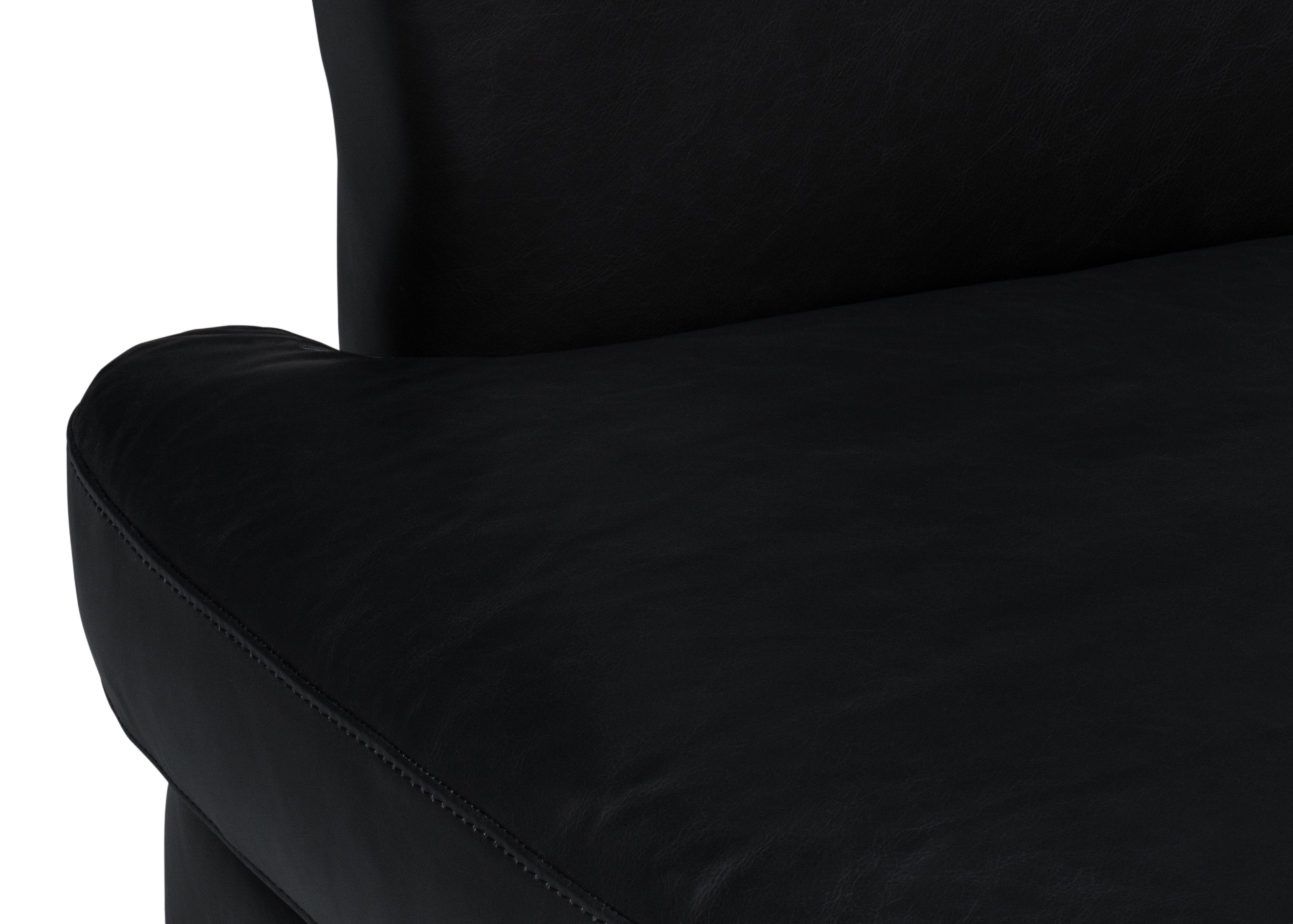 Mcmillan Distilled Leather Sofa,Onyx Blk large image 