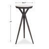 Tilton White Marble Accent Table, Side & End Table by Uttermost, 11" width x 24" height x 11" depth thumbnail 3
