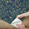 Lemon Grove Navy Peel & Stick Wallpaper thumbnail 5