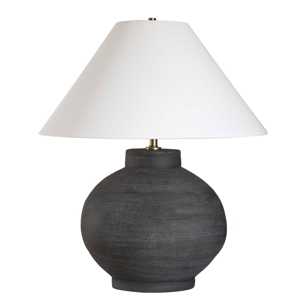 Tramore Rustic Charcoal Table Lamp, by Uttermost, 1'10" width x 2'1.5" height x 1'10" depth View 5