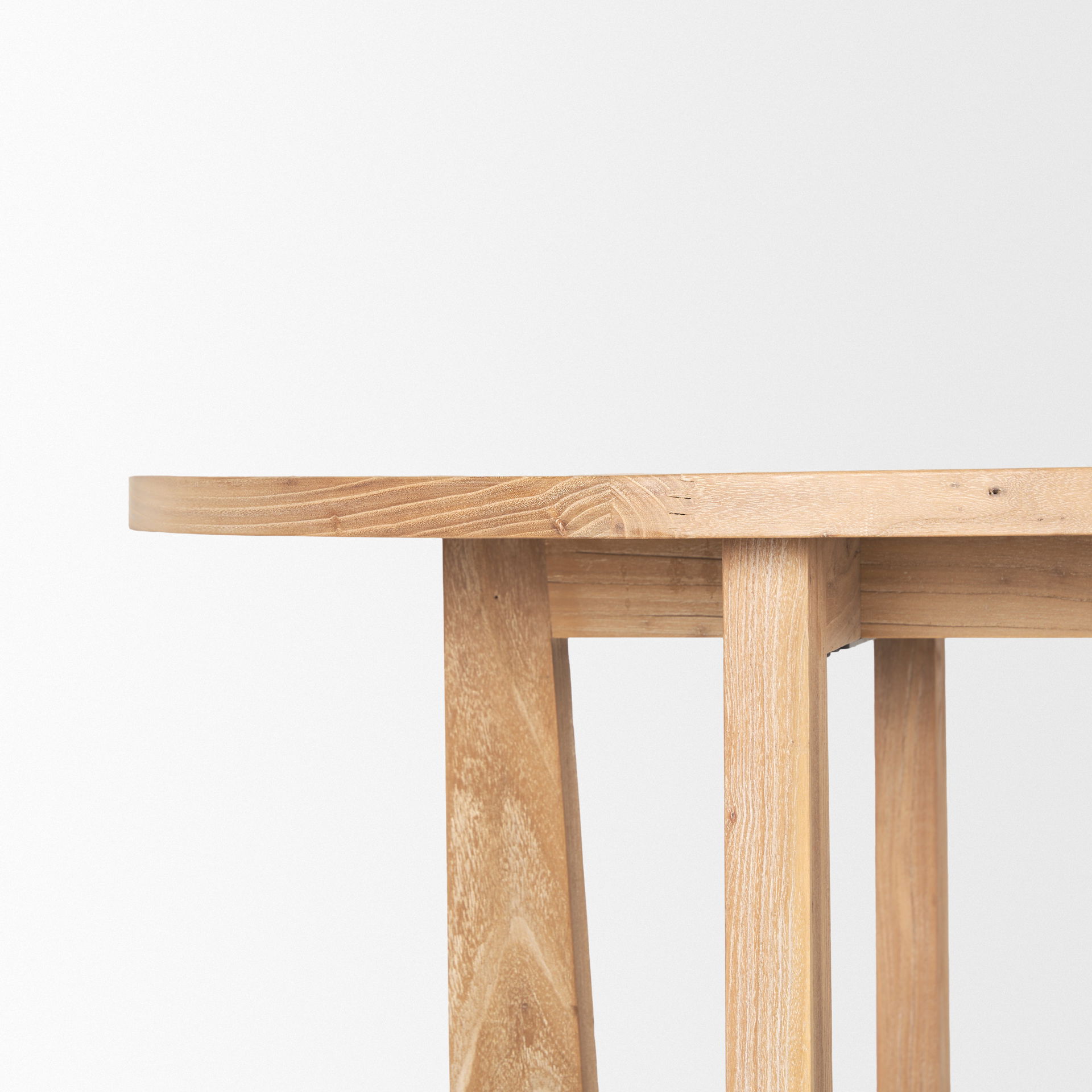 Taylin Light Brown Solid Wood Desk, by Mercana, 59.8" length x 25.6" width x 30" height View 10