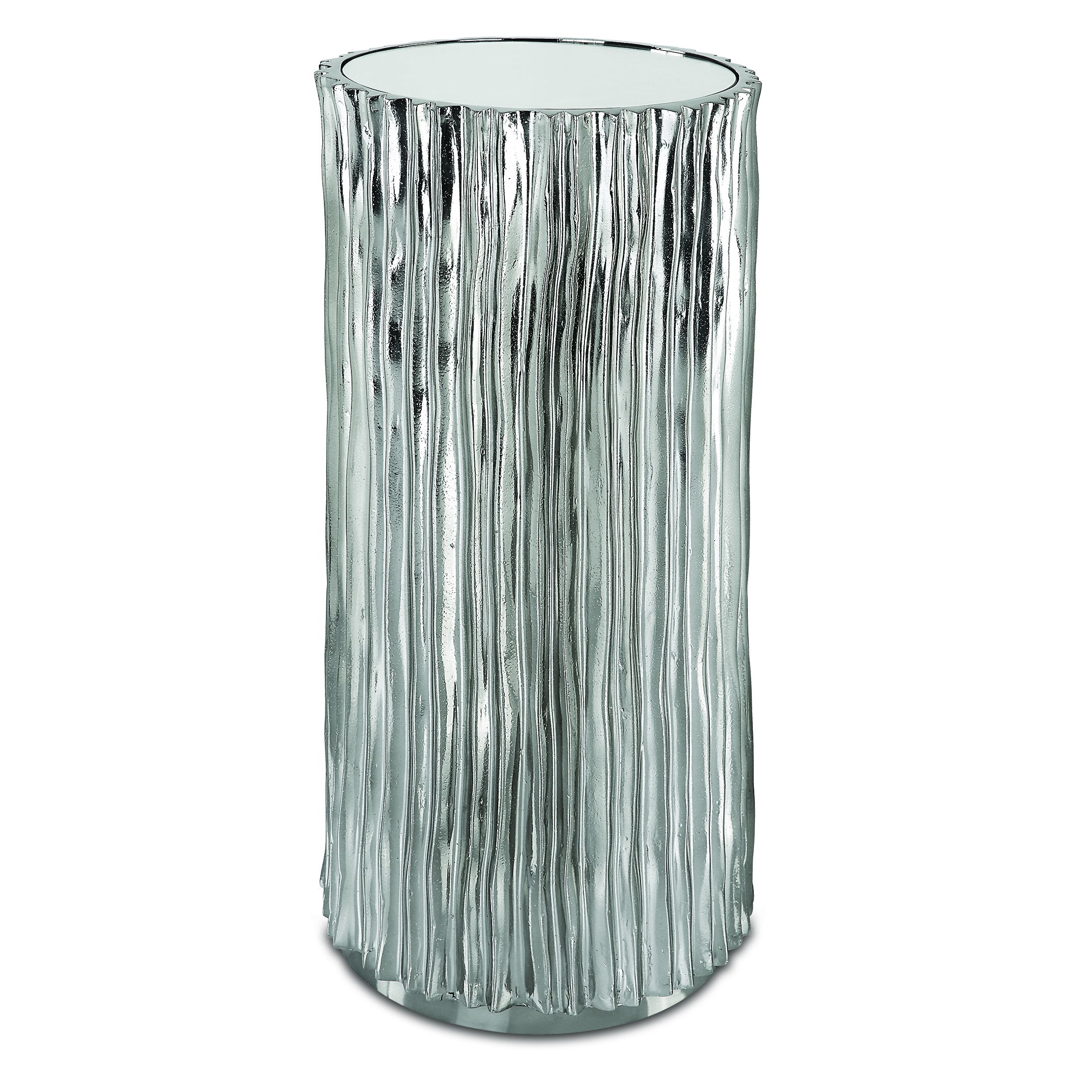Echo Modern Nickel Drink Table large image 