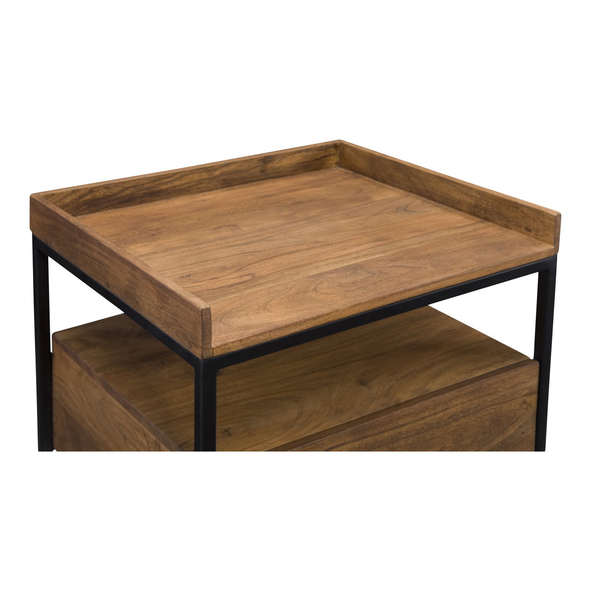 Vancouver Side Table Light Brown, Side & End Table by Moe's Home, 23" width x 24.75" height x 20" depth View 3