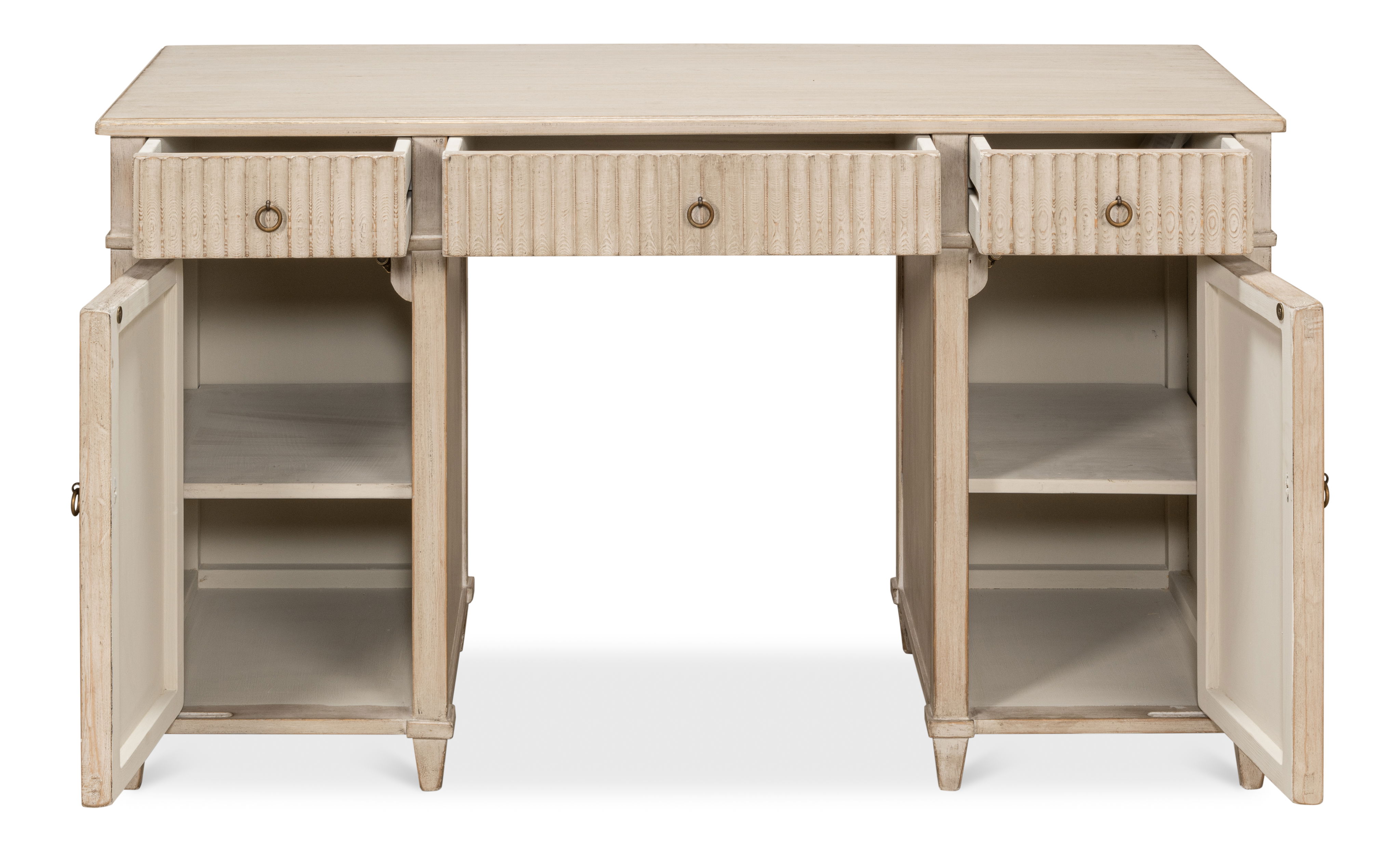 Inspire Desk  Stone Grey large image 