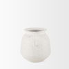 Treva Small White with Black Speckles Metal Vase, by Mercana, 9.45" length x 7.09" width x 7.09" height thumbnail 6