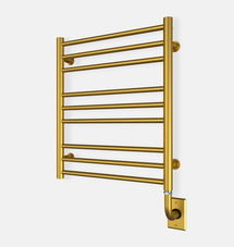 Online Designer Bathroom Contemporary Wall Towel Warmer - 19-1/2" x 23" - Brushed Gold