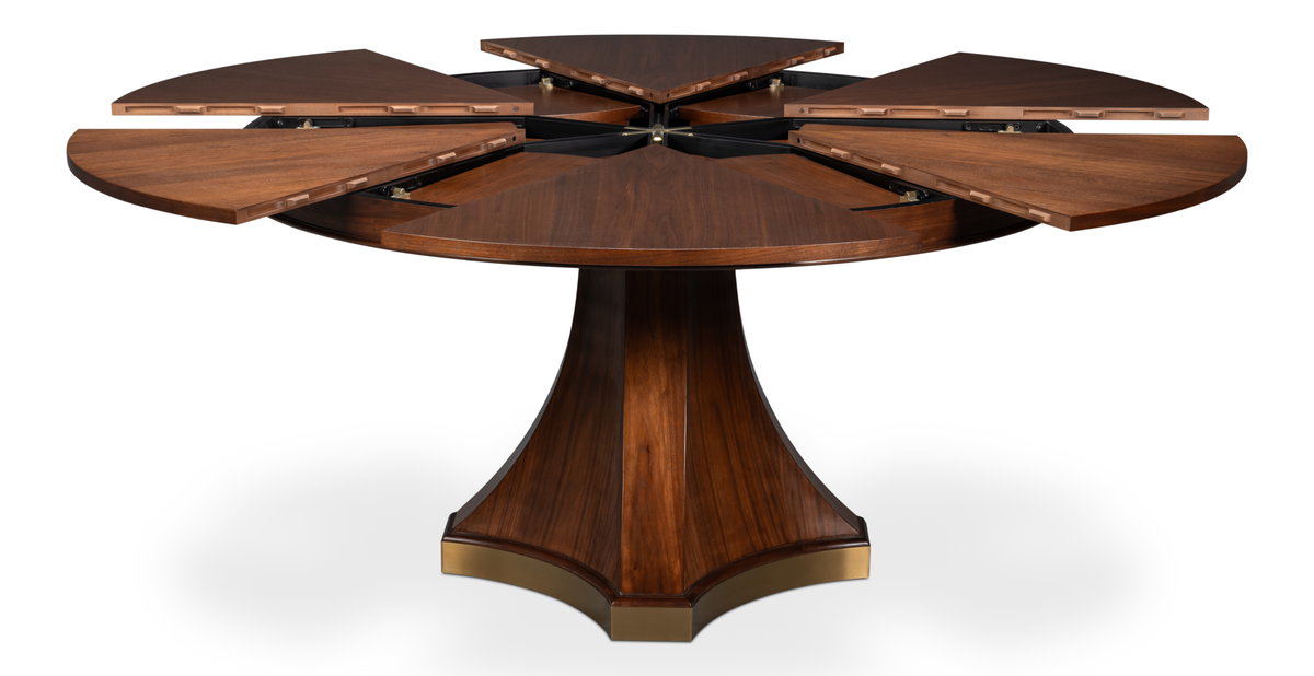 Chelsea Jupe Dining Table, by Sarreid, 4'7" length x 4'7" width x 2'6" height View 2