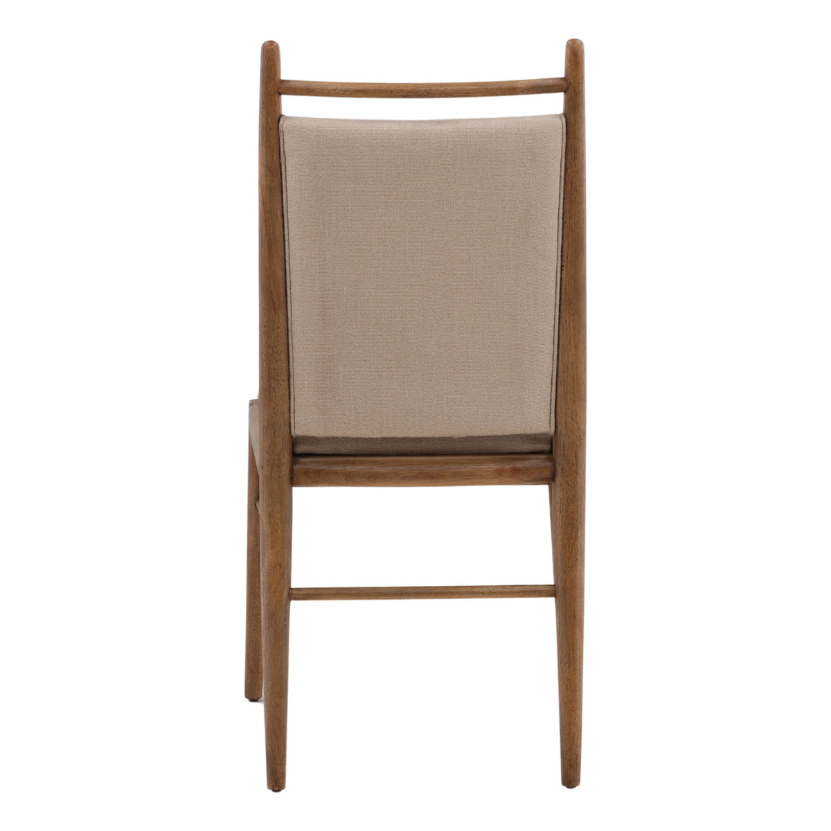 Reuben Dining Chair Set of 2 Beige, by Dovetail, 19" width x 40.25" height x 24.75" depth View 4