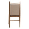 Reuben Dining Chair Set of 2 Beige, by Dovetail, 19" width x 40.25" height x 24.75" depth thumbnail 4