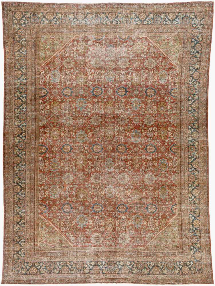 Antique One of a Kind Handmade Rug, by Surya, 13'1" length x 10'4" width